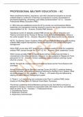 PROFESSIONAL MILITARY EDUCATION -- 6C