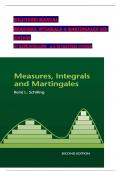 Solutions Manual for Measures&comma; Integrals & Martingales 2nd edition By Ren&eacute; Schilling&comma; ISBN&colon; 9781316620243&comma; All 28 Chapters Covered&comma; Verified Latest Edition