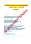 Varcarolis Essentials of Psychiatric Mental Health Nursing 3rd Edition  Test Bank