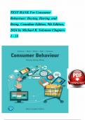 Consumer Behaviour&colon; Buying&comma; Having&comma; and Being&comma; Canadian Edition
