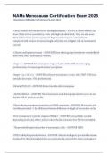 2025 NAMS MENOPAUSE CERTIFICATION ACTUAL EXAM WITH REAL QUESTIONS AND CORRECT DETAILED ANSWERS &lpar;VERIFIED ANSWERS&rpar; LATEST &vert;GUARANTEED A&plus;