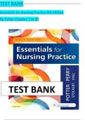 TEST BANK For Essentials for Nursing Practice 9th Edition By Potter & Perry&comma; ISBN&colon; 9780323481847&comma; All 40 Chapters Covered&comma; Verified Latest Edition