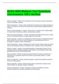  BUSA 4000 Midterm Test Questions and Answers 100&percnt; Verified 