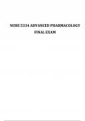 NURS 5334 ADVANCED PHARMACOLOGY FINAL EXAM