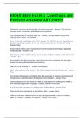 BUSA 4000 Exam 2 Questions and Revised Answers All Correct 