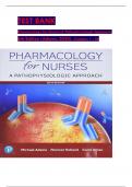 Pharmacology for Nurses A Pathophysiological Approach&comma; 6th Edition TEST BANK by Michael P&period; Adams&semi; Norman Holland&comma; Verified Chapters 1 - 50&comma; Complete Newest Version