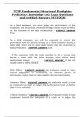 TCFP Fundamental Structural Firefighter Proficiency knowledge test Exam Questions and certified Answers 2023&sol;2024