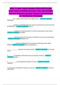 BUQ 1 suas Latest Update 2024-2025 Actual Exam from Credible Sources with and Verified Correct Answers Golden Ticket to Guaranteed A&plus; Verified by Professor