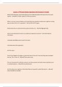 Lesson 1 CTR Exam Review Questions And Answers A&plus; Grade