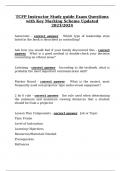 TCFP Instructor Study guide Exam Questions with Key Marking Scheme Updated 2023&sol;2024