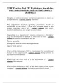 TCFP Practice Test FF1 Proficiency knowledge test Exam Questions and certified Answers 2023&sol;2024