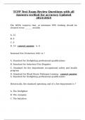 TCFP Test Exam Review Questions with all Answers verified for accuracy Updated 2023&sol;2024