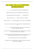 Class 4 Boiler Tests Correct QUESTIONS & ANSWERS&lpar;GRADED A&rpar;