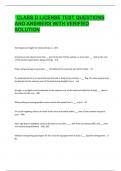 Class D License Test
