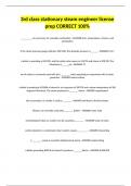 3rd class stationary steam engineer license prep CORRECT 100&percnt;