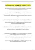 Boiler operator study guide CORRECT 100&percnt;