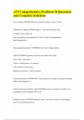 ATI Comprehensive Predictor B Questions and Complete Solutions