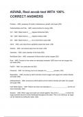 ASVAB&comma; Real asvab test WITH 100&percnt; CORRECT ANSWERS