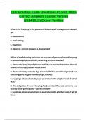 CDE Practice Exam Questions &num;3 with 100&percnt; Correct Answers &vert; Latest Version &lpar;2024&sol;2025&rpar; Expert Verified