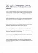 NGN ATI RN Comprehensive Predictor NGN 2024 Version 3 with Questions and Answers