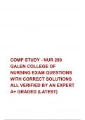 COMP GALEN COLLEGE OF NURSING EXAM PACKAGE DEAL 