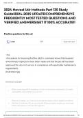2024 Newest &vert;Air Methods Part 135 Study Guide&vert;2024-2025 UPDATE&vert;COMPREHENSIVE FREQUENTLY MOST TESTED QUESTIONS AND VERIFIED ANSWERS&vert;GET IT 100&percnt; ACCURATE&excl;&excl;