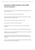 Business LVMH questions with 100&percnt; correct answers