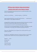 CTR & CTM EXAM REVIEW 2024-2025 A&plus;&comma; CTR &num;1 EXAM REVIEW A&plus;&comma; CTR Exam Data Quality&sol;Usage &lpar;CRM Follow-Up&comma; Data Quality&comma; and Utilization&rpar;&comma; CTR Exam Practice Test Questions And Answers 100&percnt; Guaranteed Pass A&plus;&comma; CTR Exam Prep &lpar;All Sources Combined&rpar; Questions And