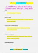 3&period;3 AMA PCM Global Marketing Questions and Answers &lpar;100&percnt; Pass&rpar;