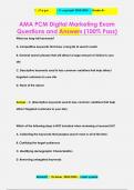 AMA PCM Digital Marketing Exam Questions and Answers &lpar;100&percnt; Pass&rpar;