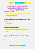 AMA PCM Digital Marketing  Practice Exam Questions and  Answers &lpar;100&percnt; Pass&rpar;