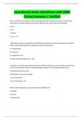Lean Bronze Exam &vert;Questions with 100&percnt;  Correct Answers &vert; Verified