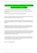 Lean Bronze Final Exam &vert;Questions with 100&percnt;  Correct Answers &vert; Verified