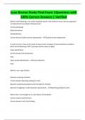 Lean Bronze Study Final Exam &vert;Questions with  100&percnt; Correct Answers &vert; Verified
