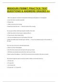 Missouri Permit Practice Test