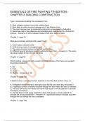 ESSENTIALS OF FIRE FIGHTING 7TH EDITION - CHAPTER 3&colon; BUILDING CONSTRUCTION