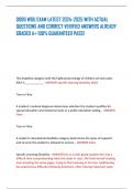 D096 WGU EXAM LATEST 2024-2025 WITH ACTUAL QUESTIONS AND CORRECT VERIFIED ANSWERS ALREADY GRADED A&plus; 100&percnt; GUARANTEED PASS&excl;