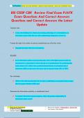 BSI CISSP CBK Review Final Exam PJATK  Exam Questions And Correct Answers Questions and Correct Answers the Latest  Update