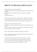 HRB ITC CA 2024 Exam 100&percnt; Correct&excl;&excl;