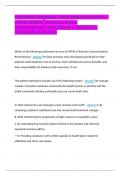 Certified Revenue Cycle Representative - CRCR &lpar;2021&rpar; Practice Exam &lpar;Cumulative&rpar;&colon; Questions & Answers&colon; Complete Solution   Which of the following statements are true of HFMA's Financial Communications Best Practices - Answer The best practices were 