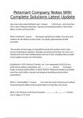 Petsmart Company Notes With Complete Solutions Latest Update