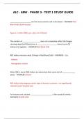  ALC - 68W - PHASE 3 - TEST 1 STUDY GUIDE QUESTIONS AND ANSWERS &sol; LATEST
