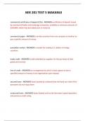  MIE 201 TEST 5 MAKANUI QUESTIONS AND ANSWERS &sol; LATEST