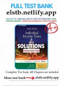 Solution Manual for South-Western Federal Taxation 2024 Individual Income Taxes 47th Edition by James C&period; Young chapter 1-20&period;