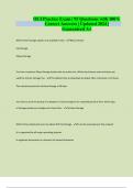 OCI Practice Exam &vert; 95 Questions with 100&percnt; Correct Answers &vert; Updated 2024 &vert; Guaranteed A&plus;