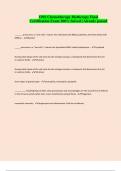 ONS Chemotherapy Biotherapy Final Certification Exam 100&percnt; Solved &vert; Already passed