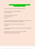 PA Emission Certification Test Questions With Expert Solutions rated a&plus;
