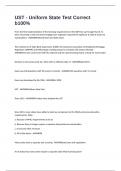 UST - Uniform State Test Correct b100&percnt;