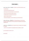  FCM EXAM 1 QUESTIONS AND ANSWERS &sol; LATEST