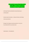 Paramedic trauma final Questions with 100&percnt; Correct Answers &vert; Verified &vert; Latest Update 2024